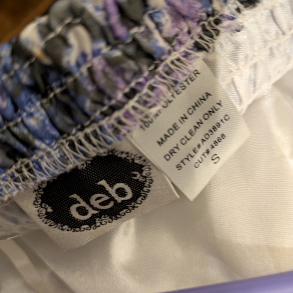 DEB Elegant Blue and Purple Women's Dress size Small - Picture 8 of 8